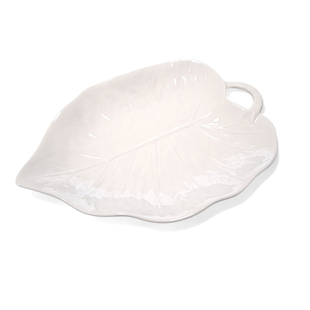 Brandani piatto vassoio foglia di tiglio in porcellana cod.51557